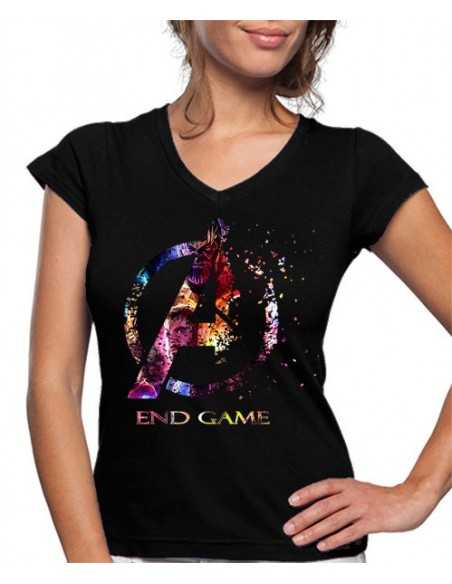 Camiseta de mujer The Avengers Endgame Logo custom Camiseta de mujer The Avengers Endgame Logo custom