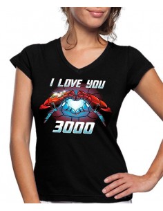Camiseta de mujer Te quero 3000 Ironman Endgame