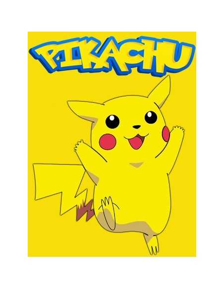 Camiseta Pokemon Pikachu amarilla manga corta Camiseta Pokemon Pikachu amarilla manga corta