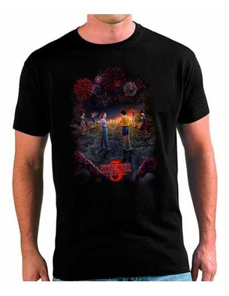 Camiseta Stranger Things Luces Camiseta Stranger Things Luces