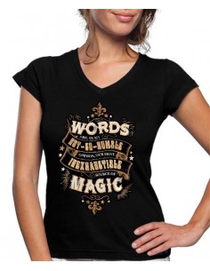 Camiseta Harry Potter de Mujer Palabras Mágicas