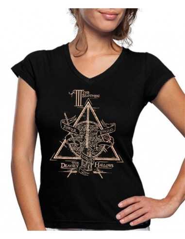 Camiseta Harry Potter de Mujer Reliquias de la muerte 3 hermanos
