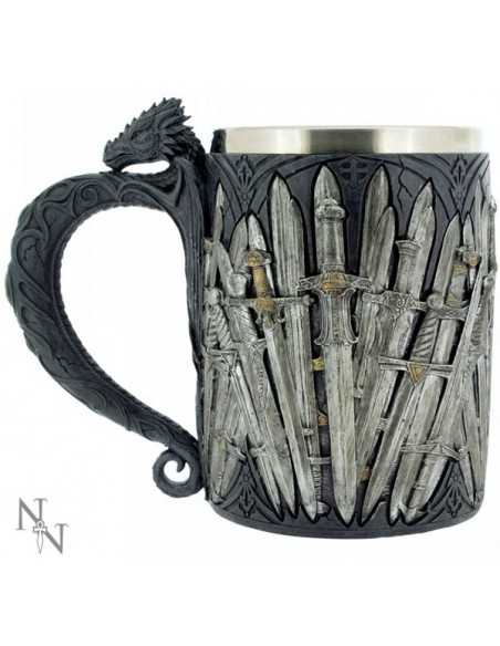 Jarra Cerveza Espadas Trono de Hierro 17.5cm