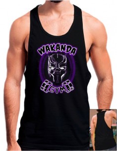 Camiseta Tirantes Gym Black Panther