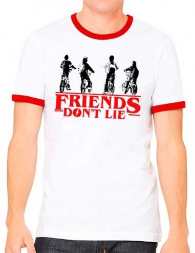 Camiseta Stranger Things Los Amigos No Mienten Camiseta Stranger Things Los Amigos No Mienten