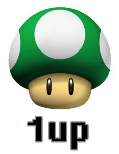 Camiseta Super Mario 1Up Verde ,verde manga corta 2