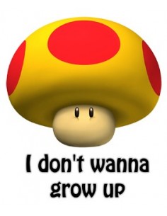 Camiseta Super Mario Grow up ,negra manga corta 2