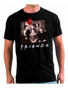 Camiseta Friends It Pennywise terror Halloween