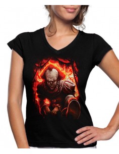 Camiseta de mujer IT el payaso bailarín