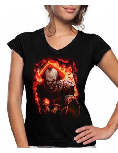 Camiseta de mujer IT el payaso bailarín