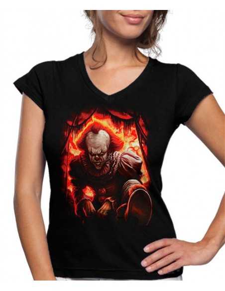 Camiseta de mujer IT el payaso bailarín