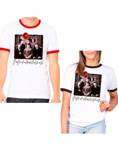 Camiseta Friends It Pennywise terror Halloween Ringer