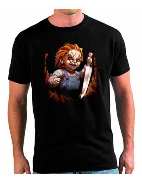 Camiseta Chucky cuchillo Halloween