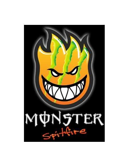 Camiseta Spitfire-Monster Energy Blanca