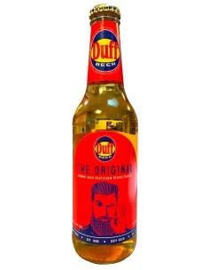 Cerveza Duff en botella auténtica