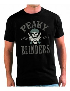 Camiseta Peaky Blinders Calavera y pistolas