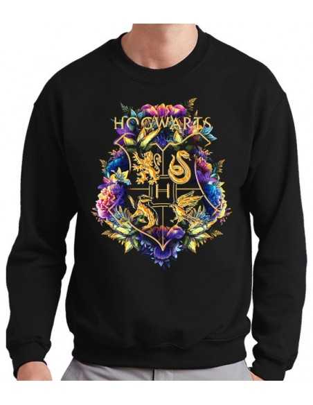 Sudadera Harry Potter Hogwarts Floreado