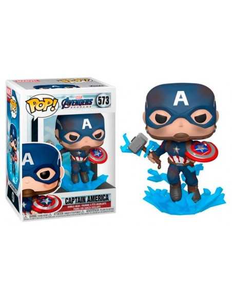 Funko Pop Capitán América con Mjolnir y escudo