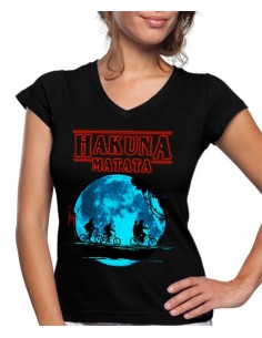 Camiseta Stranger Things de mujer Hakuna Matata