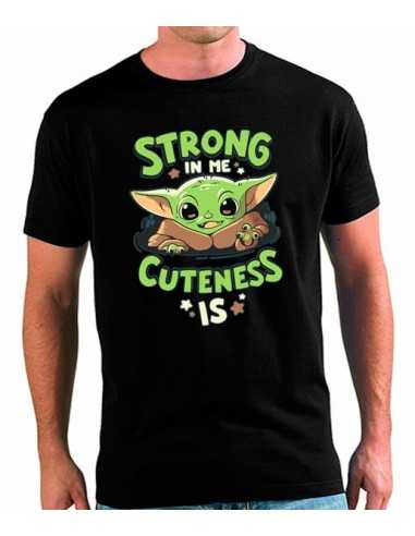 Camiseta Baby Yoda Fuerte ternura