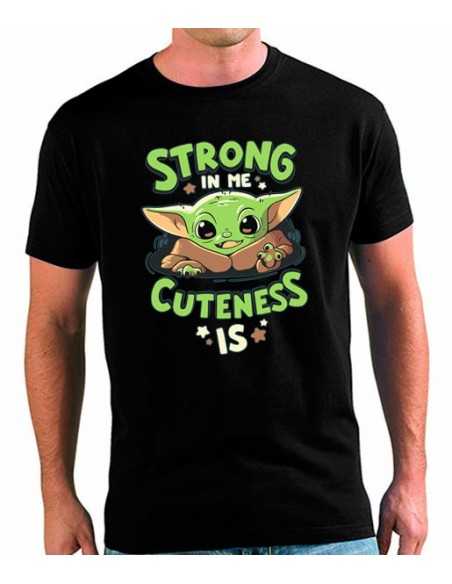 Camiseta Baby Yoda Fuerte ternura