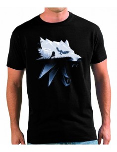 Camiseta The Witcher Lobo sombras