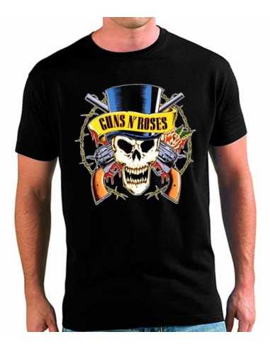 Camiseta Guns N Roses Hat Skull