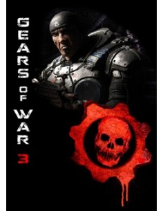 Camiseta Gears of War 3 (Vert) Negra manga corta 2