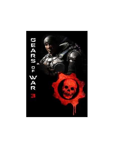 Camiseta Gears of War 3 (Vert) Negra manga corta