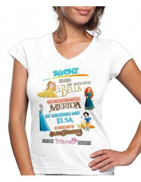 Camiseta día de la madre Princesas Disney Camiseta día de la madre Princesas Disney