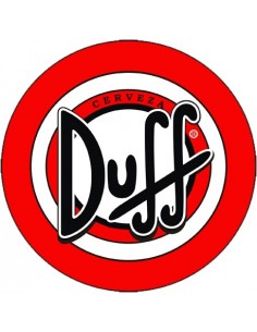 Camiseta cerveza Duff logo redondo 2