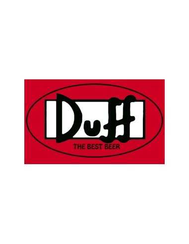 Camiseta cerveza Duff (Simpson) logo ovalado roja