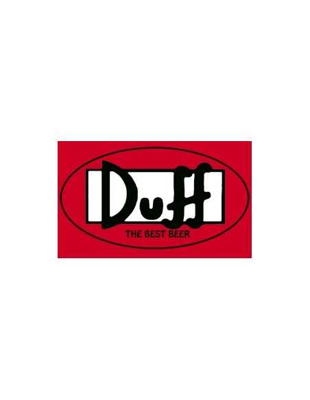Camiseta cerveza Duff (Simpson) logo ovalado roja