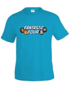 Camiseta Los cuatro Fantasticos (Logo Retro) manga corta