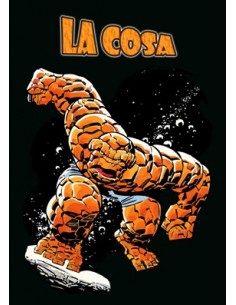 Camiseta Los cuatro Fantasticos "La Cosa" manga corta negra 2