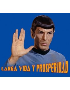 Camiseta Star Trek con Spok ,color azul 2