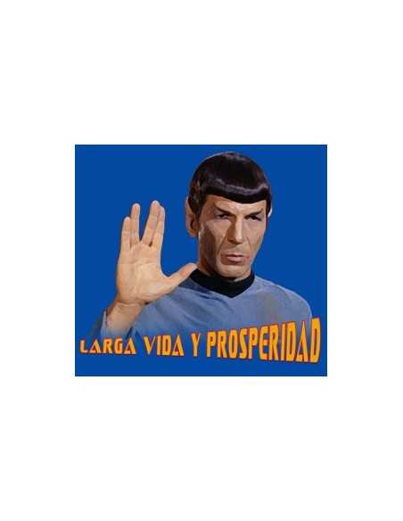 Camiseta Star Trek con Spok ,color azul