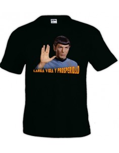 Camiseta Star Trek con Spok ,color negro