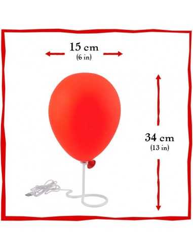 Lámpara IT globo rojo Pennywise