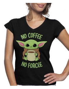 Camiseta Baby Yoda No coffee No Force