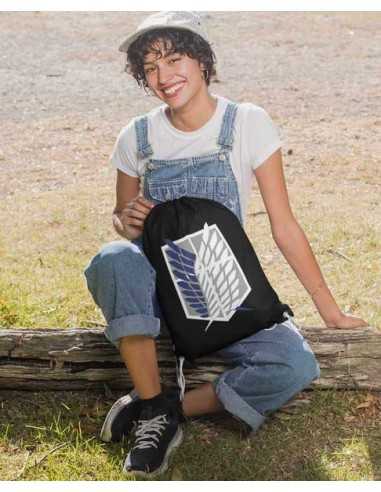 Mochila El Ataque de los titanes Shingeki no Kyogin escudo Legion - Mx Games