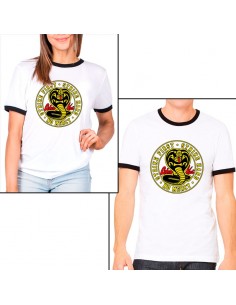 Camiseta Cobra Kai emblema ringer