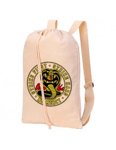 Mochila Cobra Kai emblema con cremallera