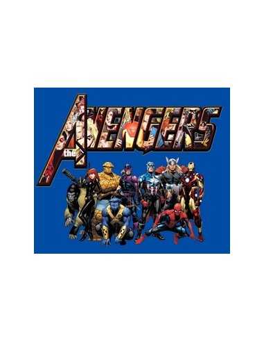 Camiseta de Los vengadores (The avengers) logo custom Azul Royal