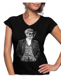 Camiseta Peaky Blinders esqueleto de mujer