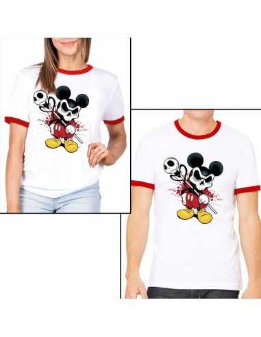 Camiseta con calavera Mickey Mouse Halloween Ringer Camiseta con calavera Mickey Mouse Halloween Ringer