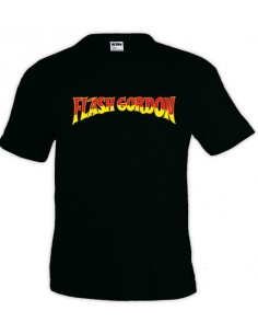 Camiseta Flash Gordon (Retro) Negra