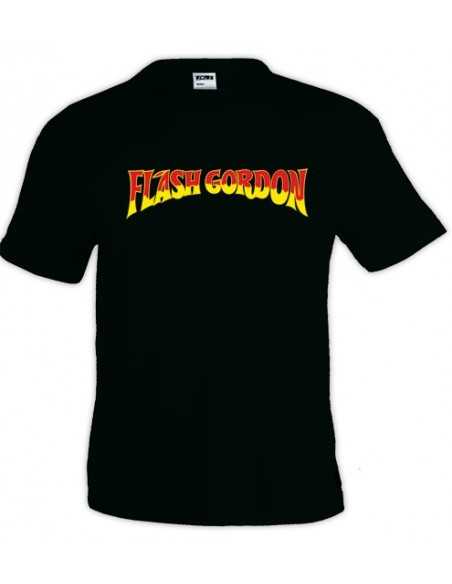 Camiseta Flash Gordon (Retro) Negra