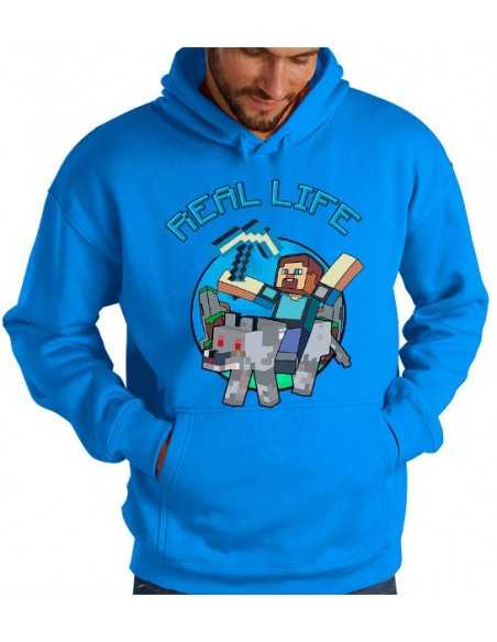 Sudadera capucha minecraft Keep Calm Fight On - Mxgames Sudadera capucha minecraft Keep Calm Fight On - Mxgames