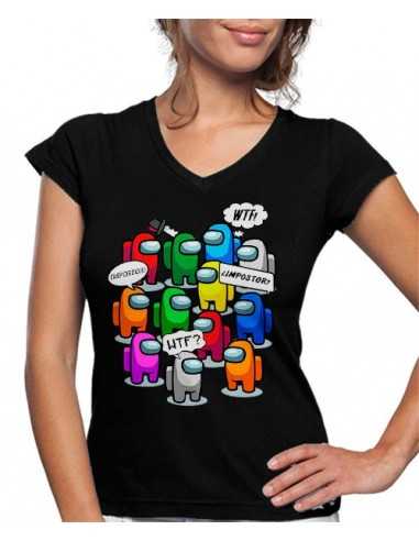 Camiseta Among Us Astronautas de mujer